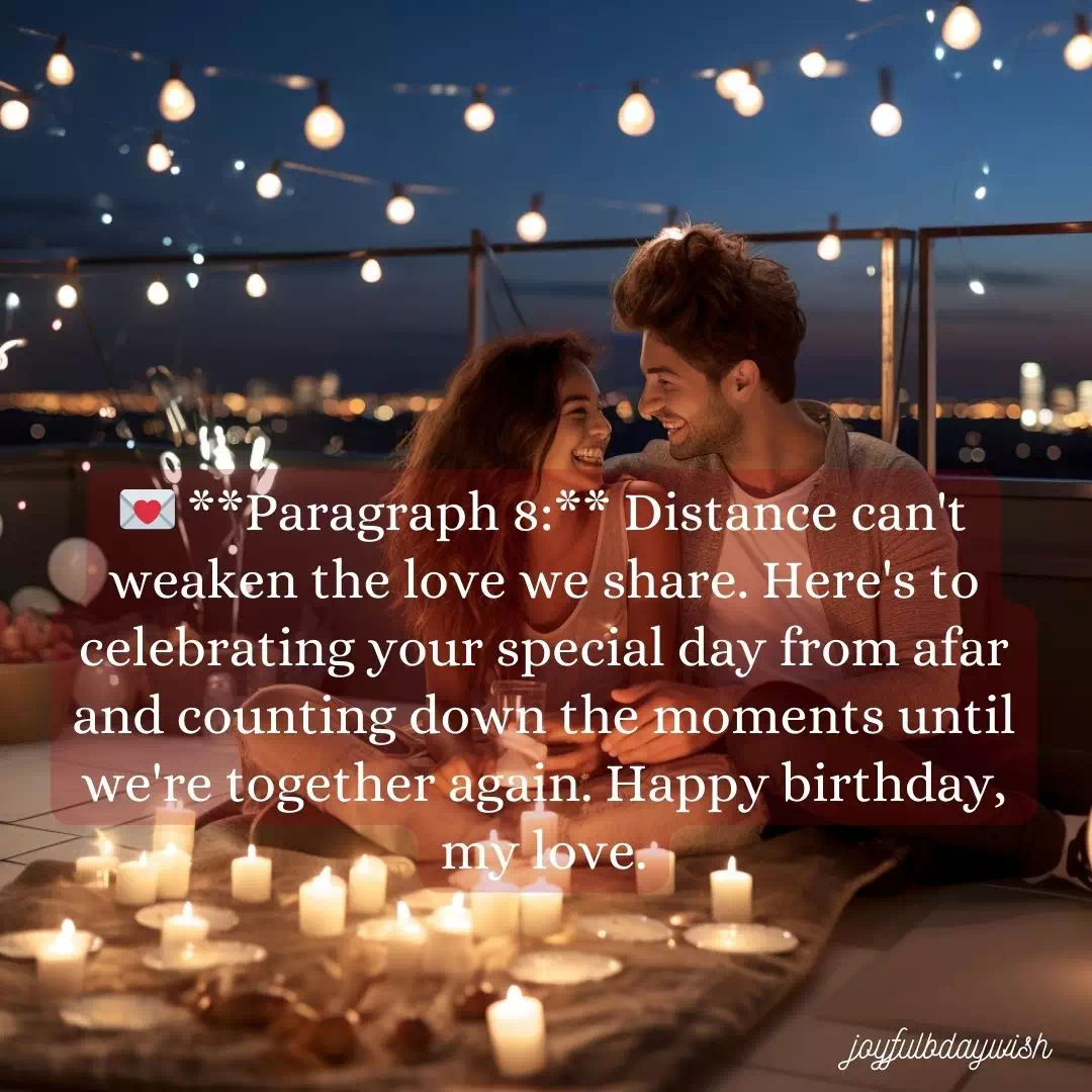 Birthday Wishes For Girlfriend Long Paragraph 8