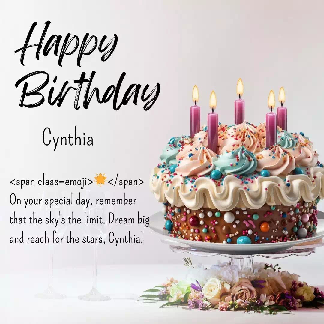 Birthday Wishes And Images For Cynthia 2