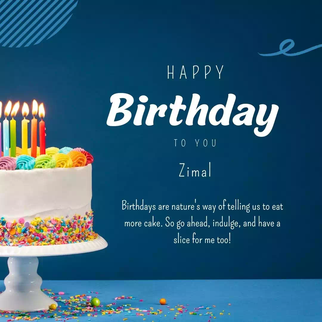 Birthday Wishes And Images For Zimal 5