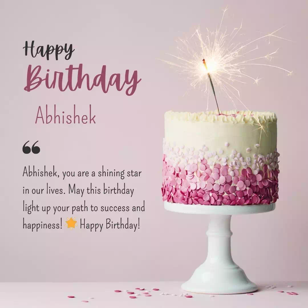 Birthday wishes for Abhishek 1