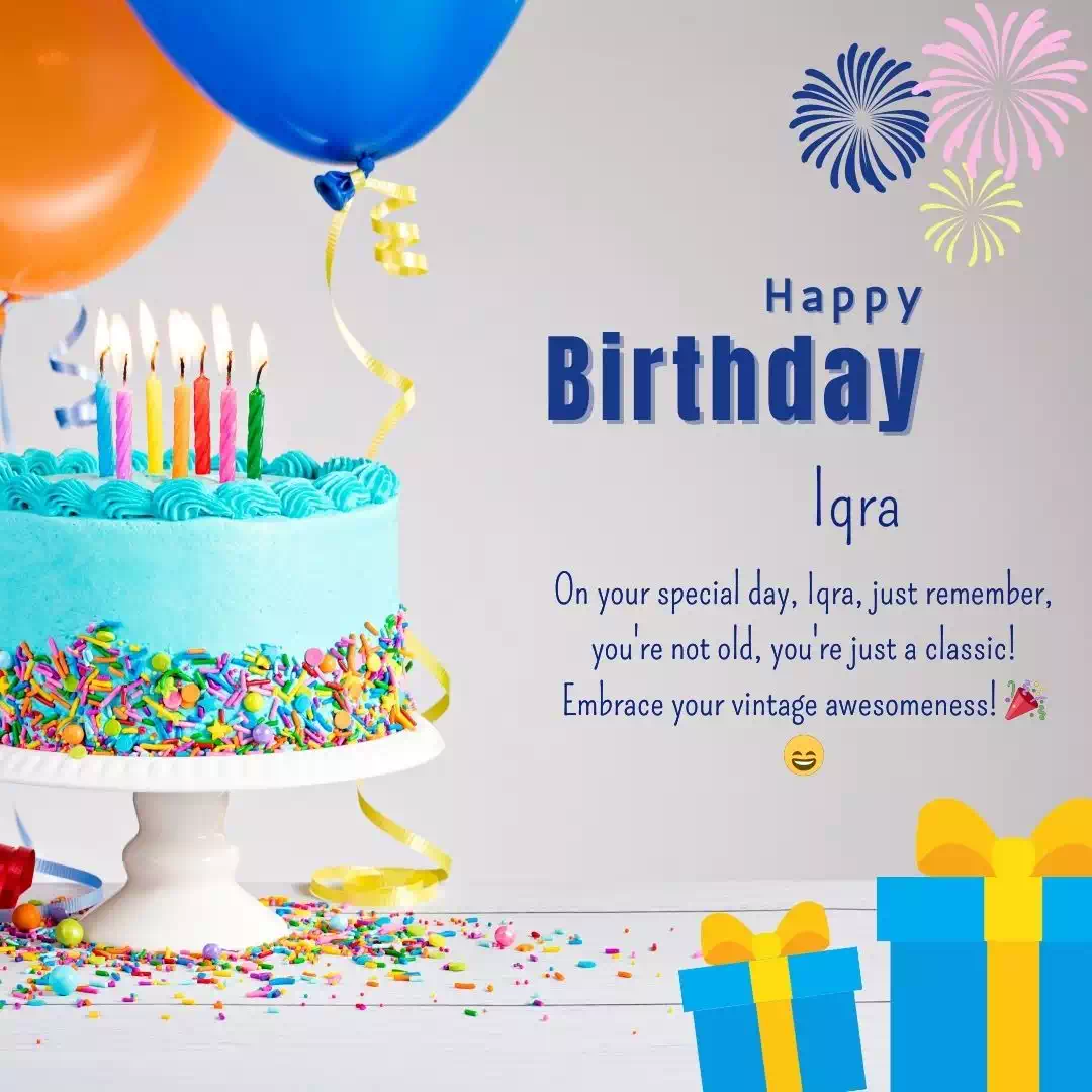 Birthday wishes for Iqra 14
