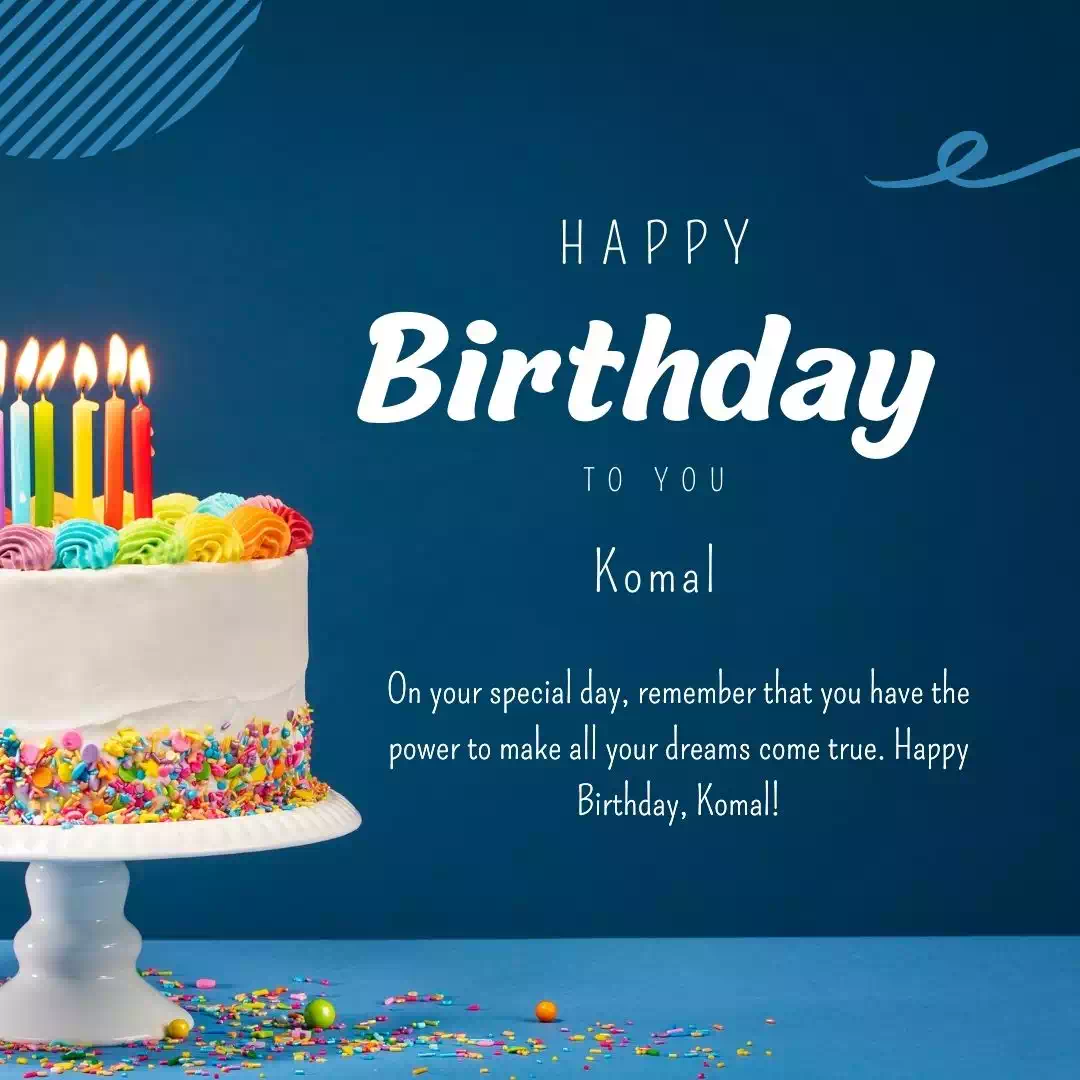 Birthday wishes for Komal 5