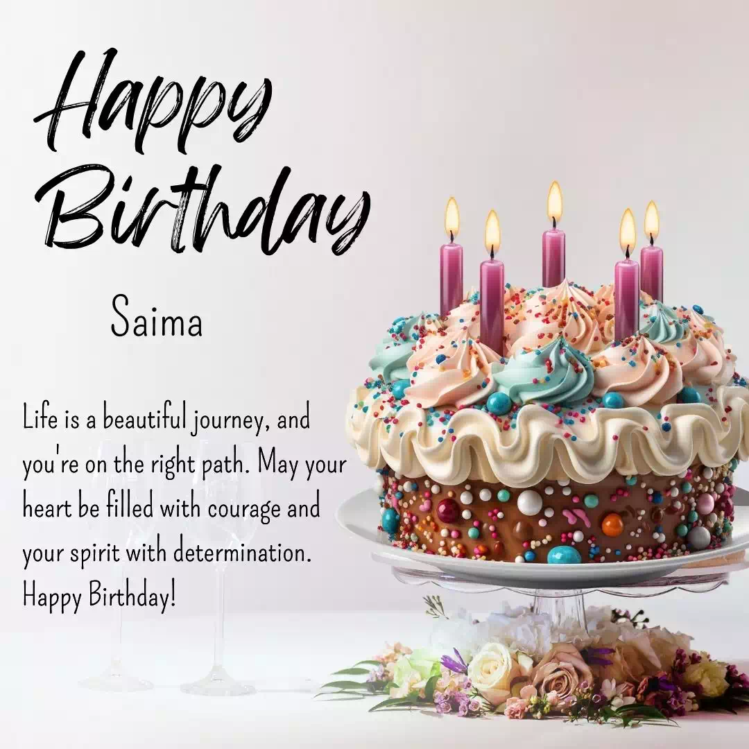 Birthday wishes for Saima 2