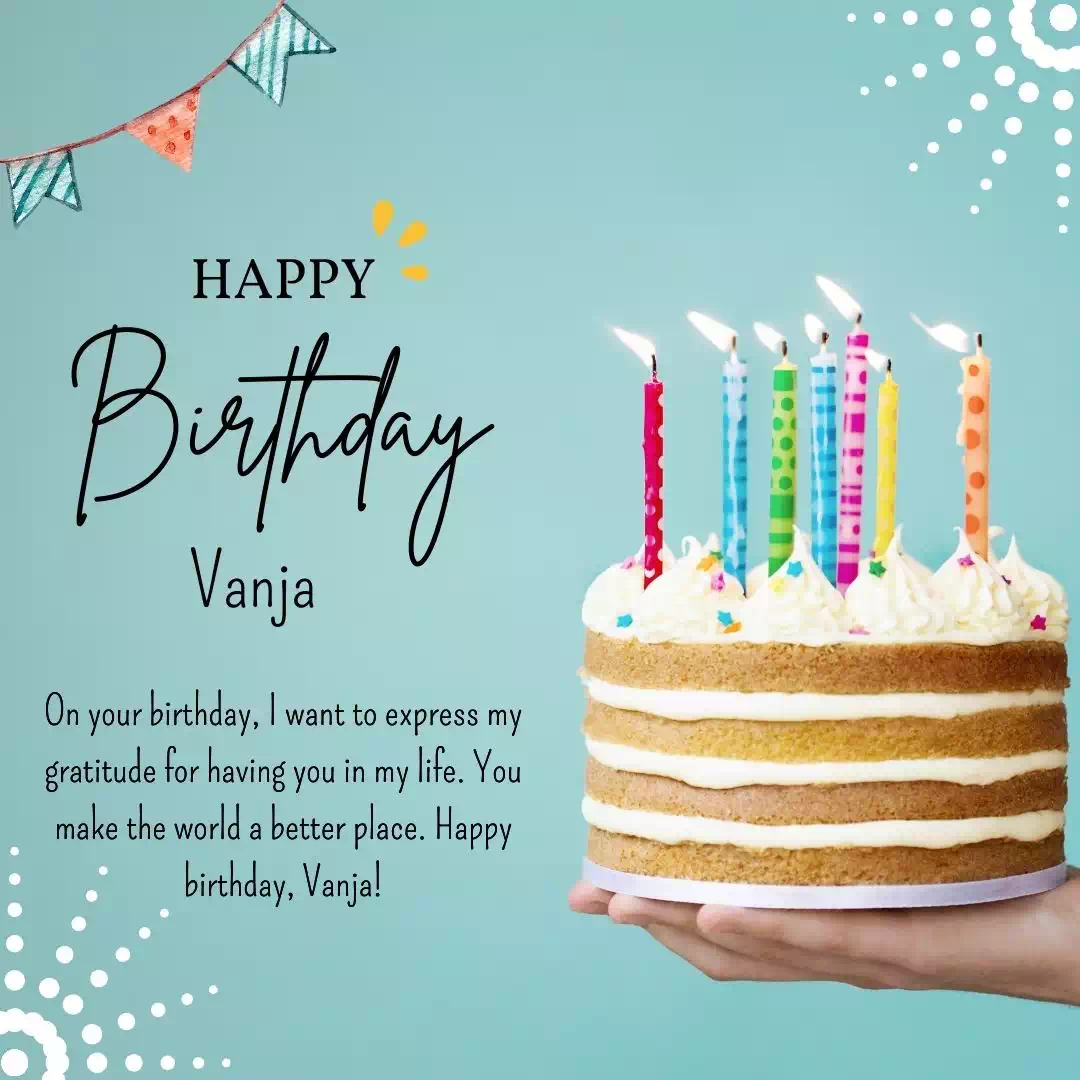 Birthday wishes for Vanja 15