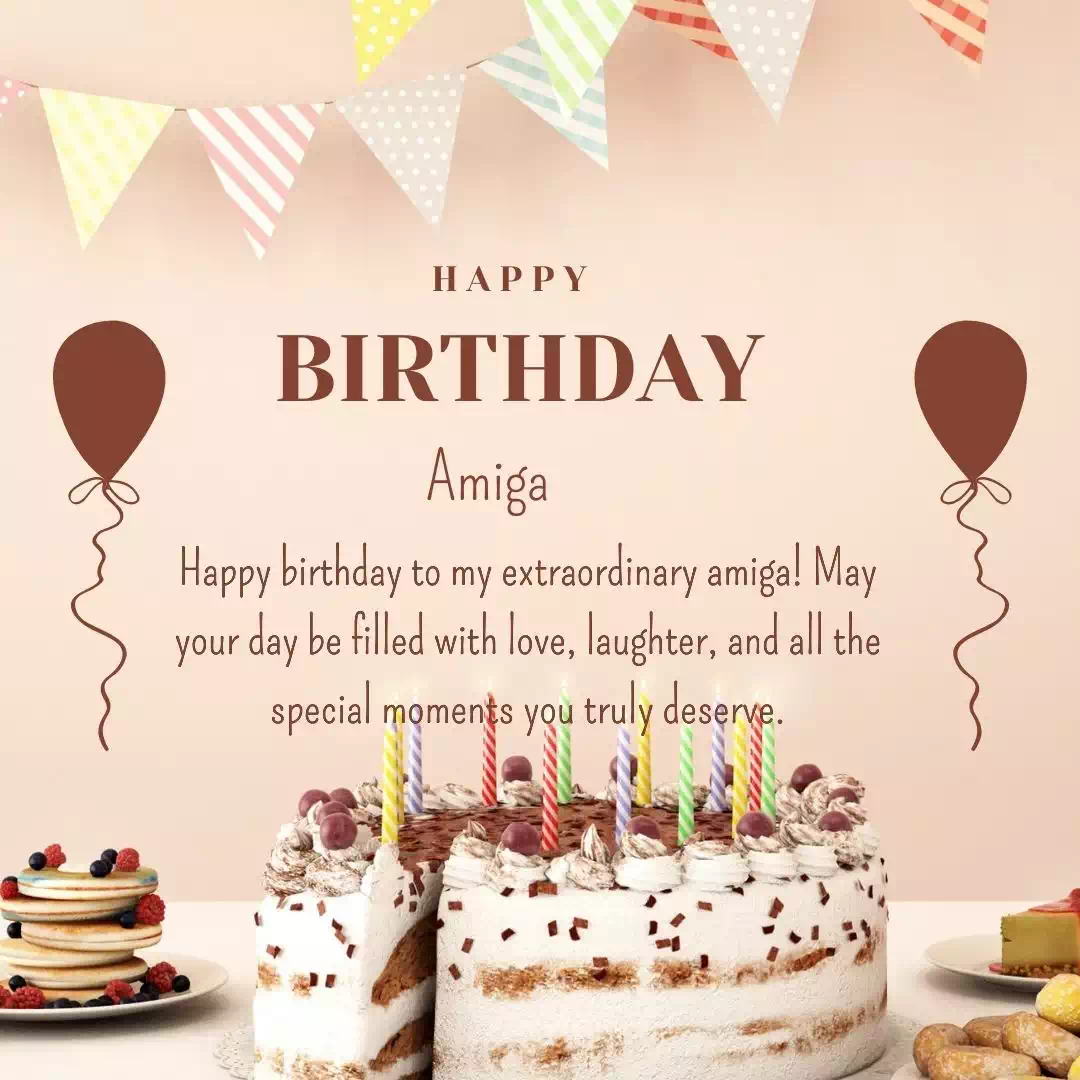 Happy Birthday amiga Cake Images Heartfelt Wishes and Quotes 21