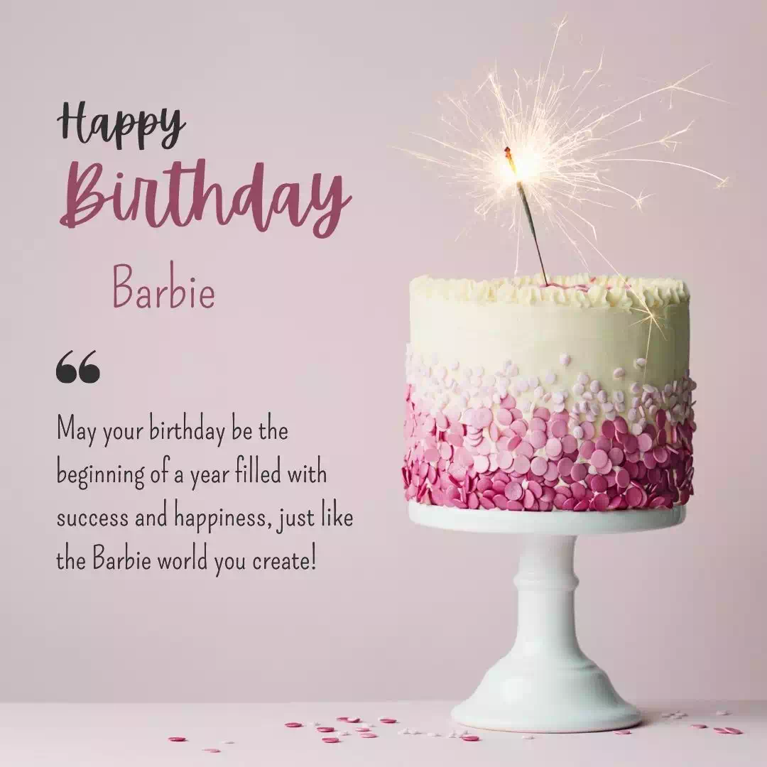 Happy Birthday barbie Cake Images Heartfelt Wishes and Quotes 1
