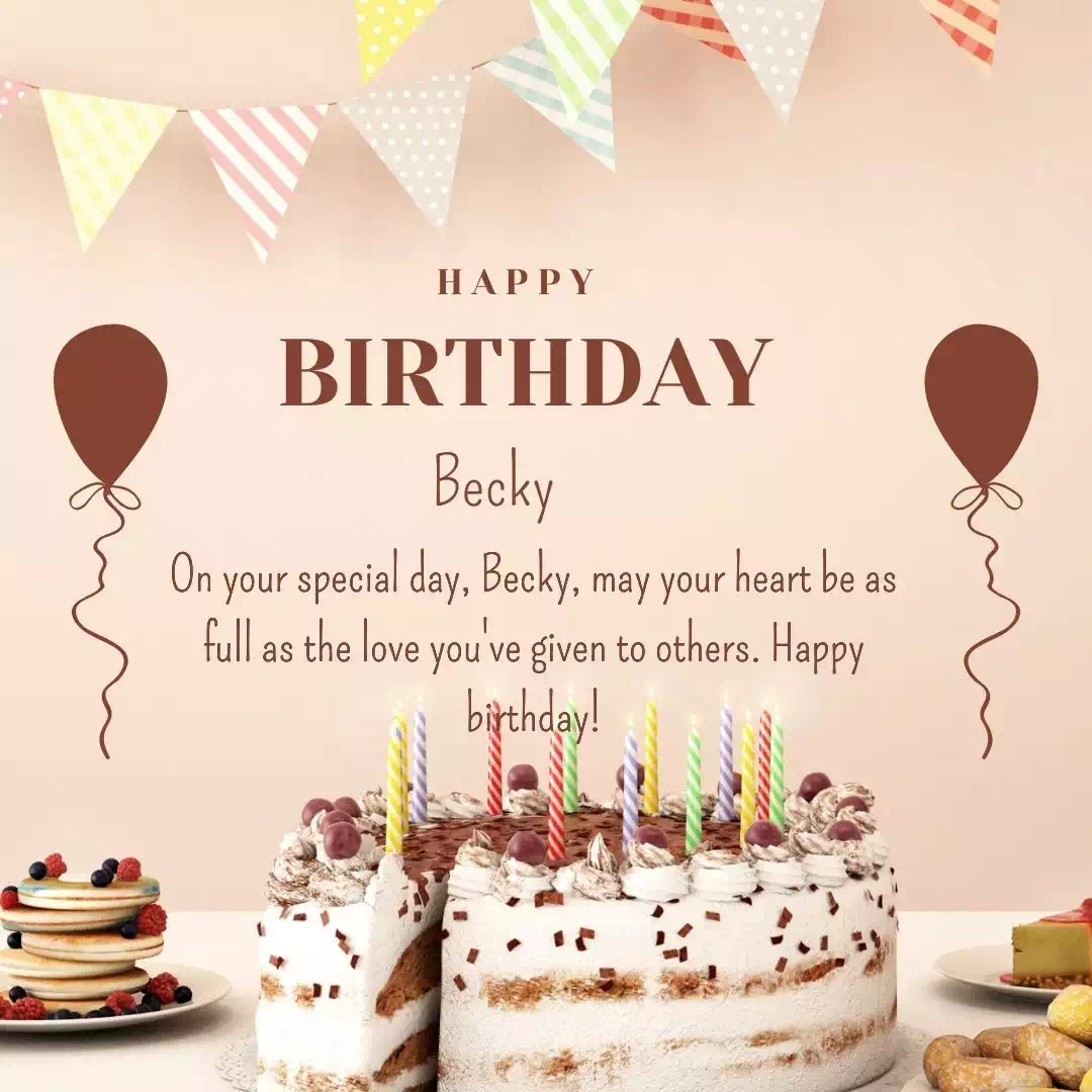 Happy Birthday becky Cake Images Heartfelt Wishes and Quotes 21