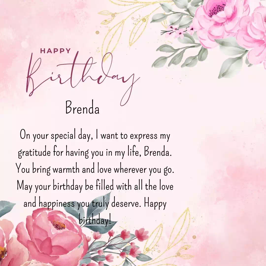 Happy Birthday brenda Cake Images Heartfelt Wishes and Quotes 20