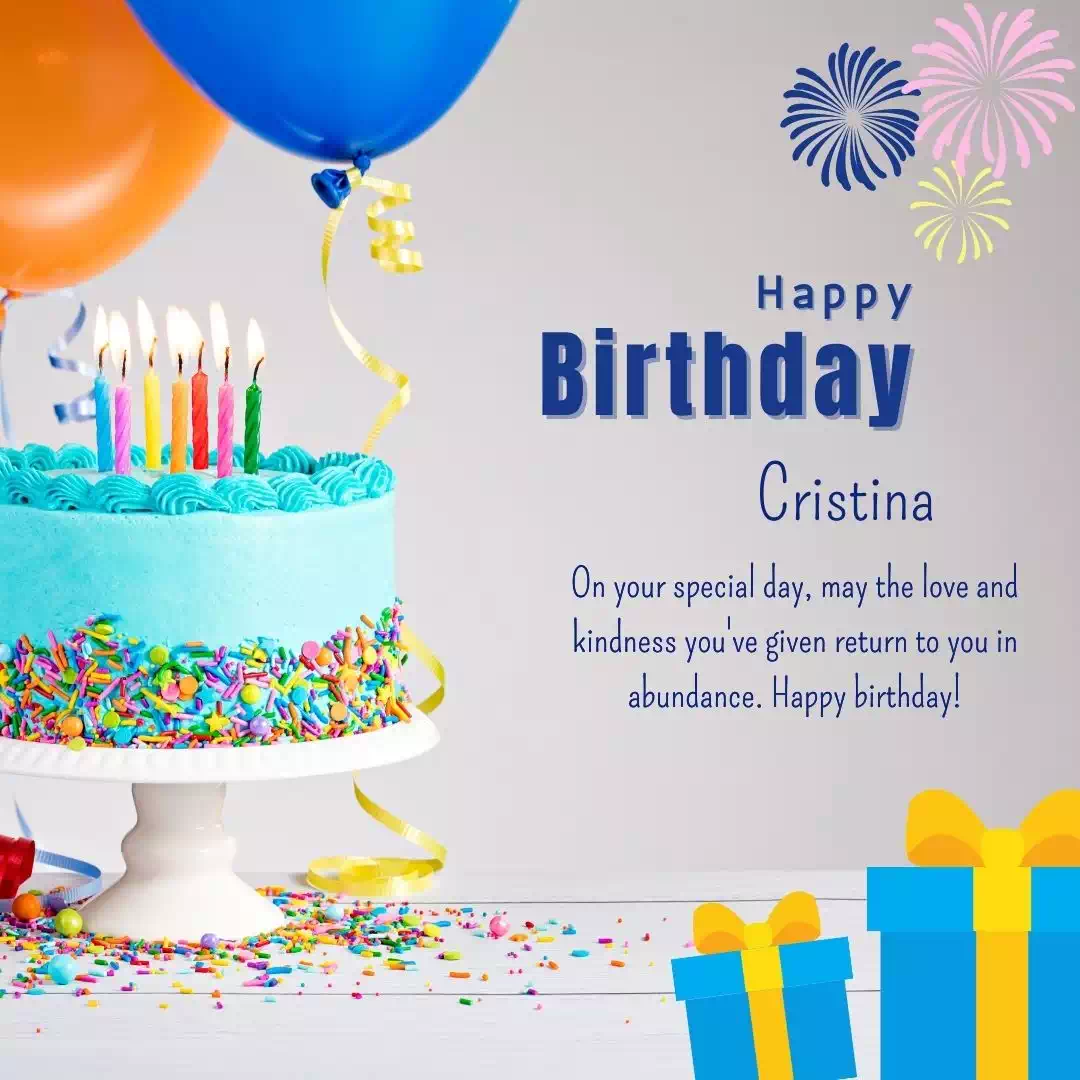 Happy Birthday cristina Cake Images Heartfelt Wishes and Quotes 14