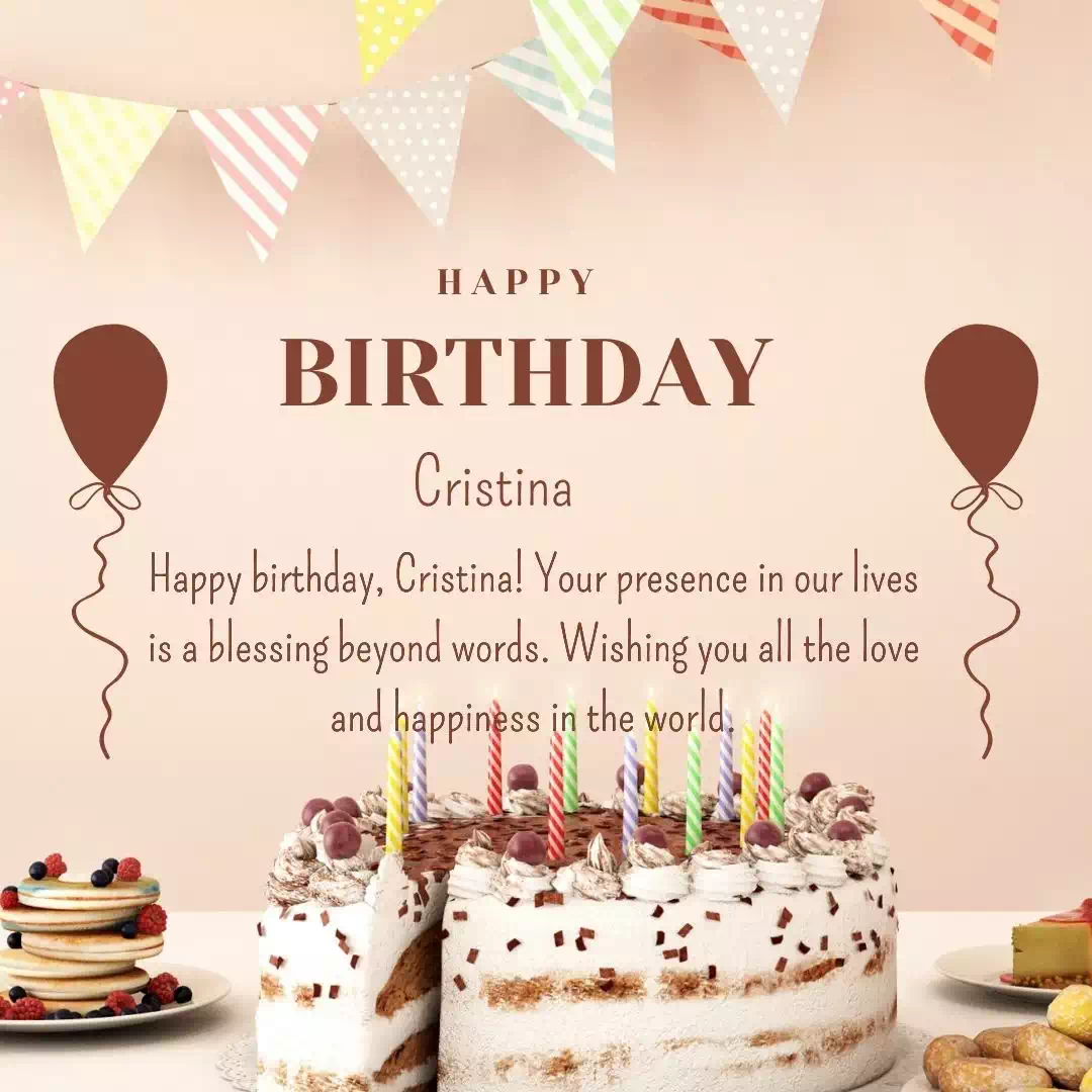 Happy Birthday cristina Cake Images Heartfelt Wishes and Quotes 21