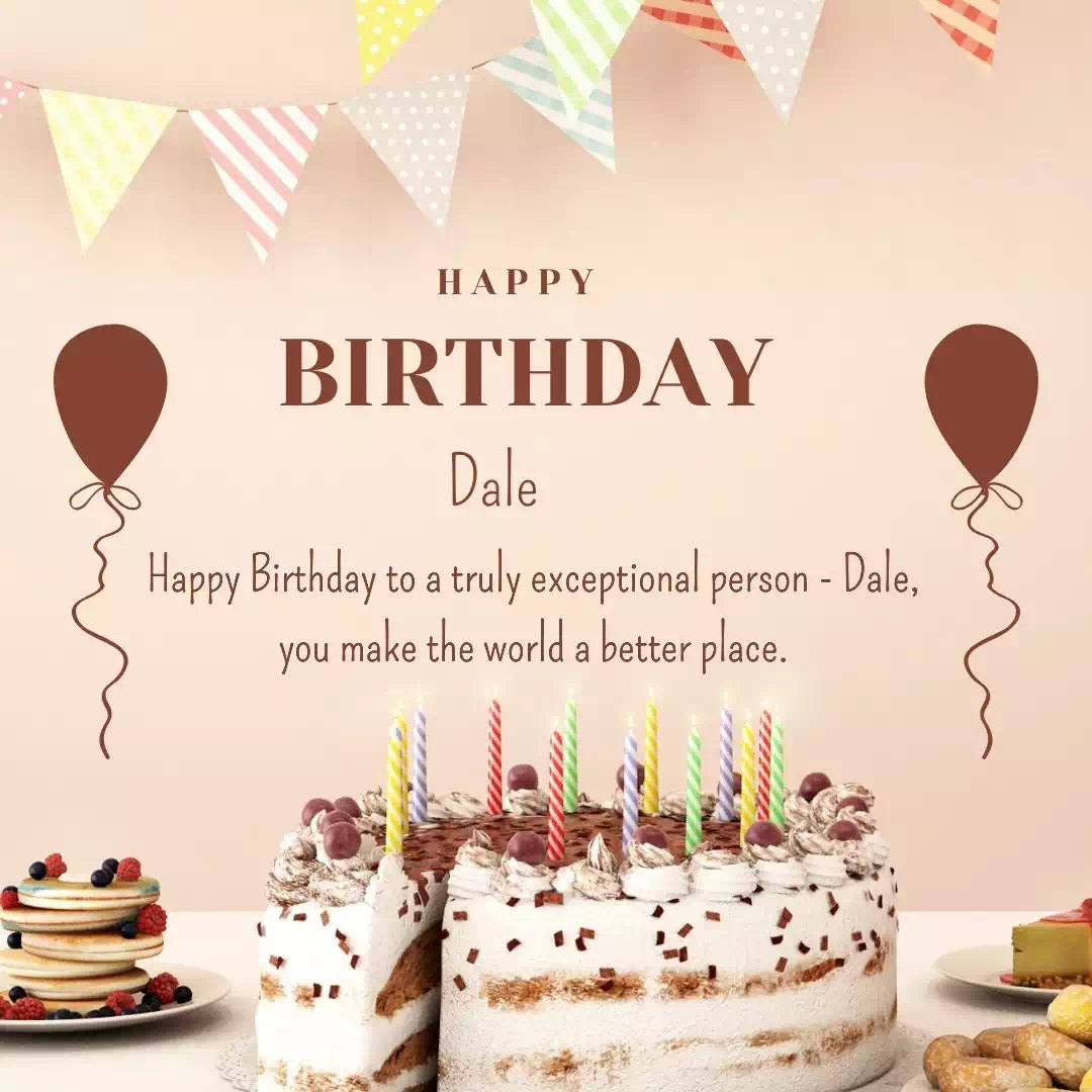 Happy Birthday dale Cake Images Heartfelt Wishes and Quotes 21