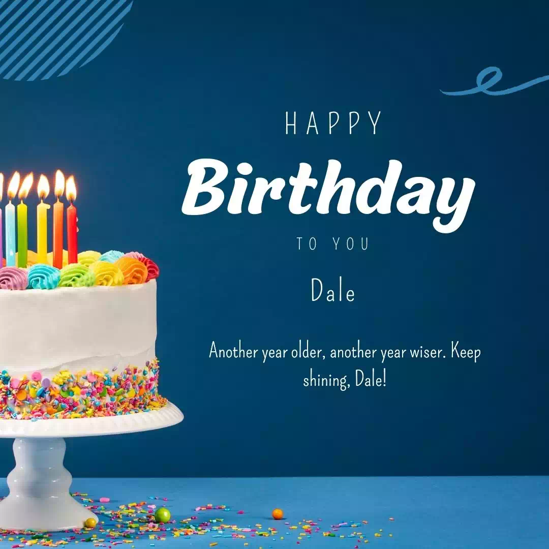Happy Birthday dale Cake Images Heartfelt Wishes and Quotes 5