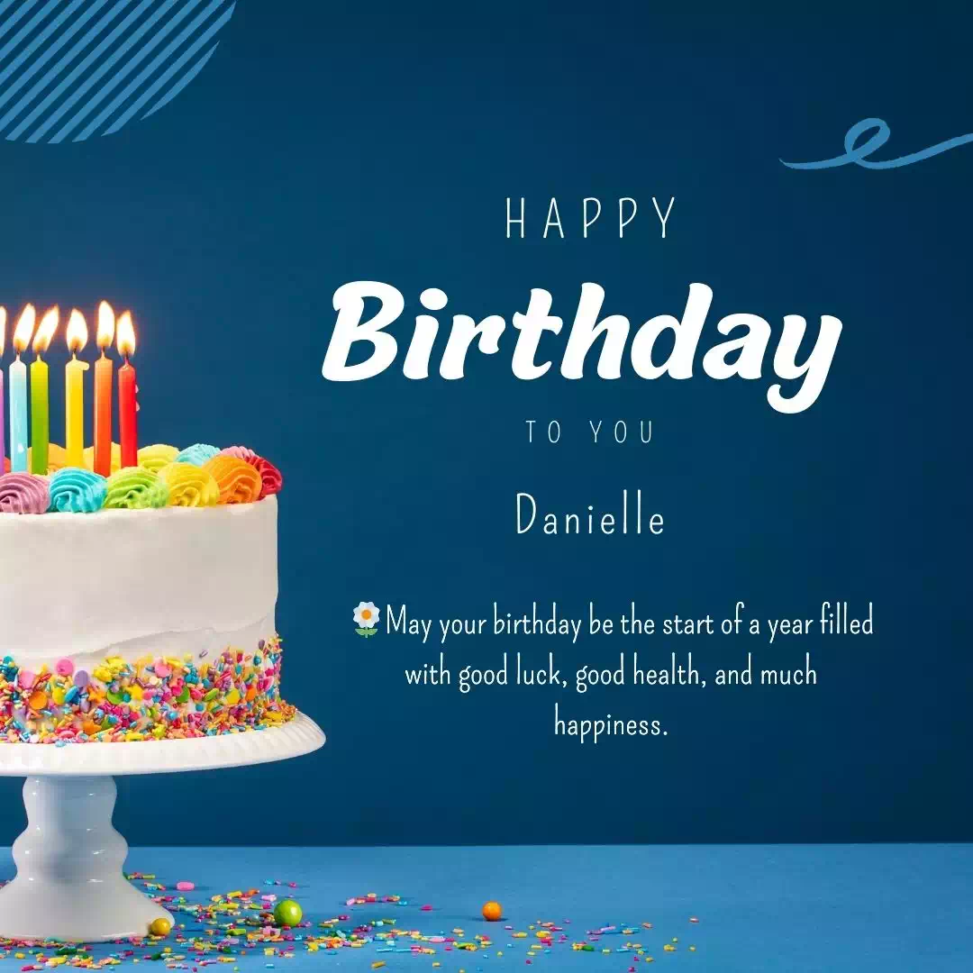 Happy Birthday danielle Cake Images Heartfelt Wishes and Quotes 5