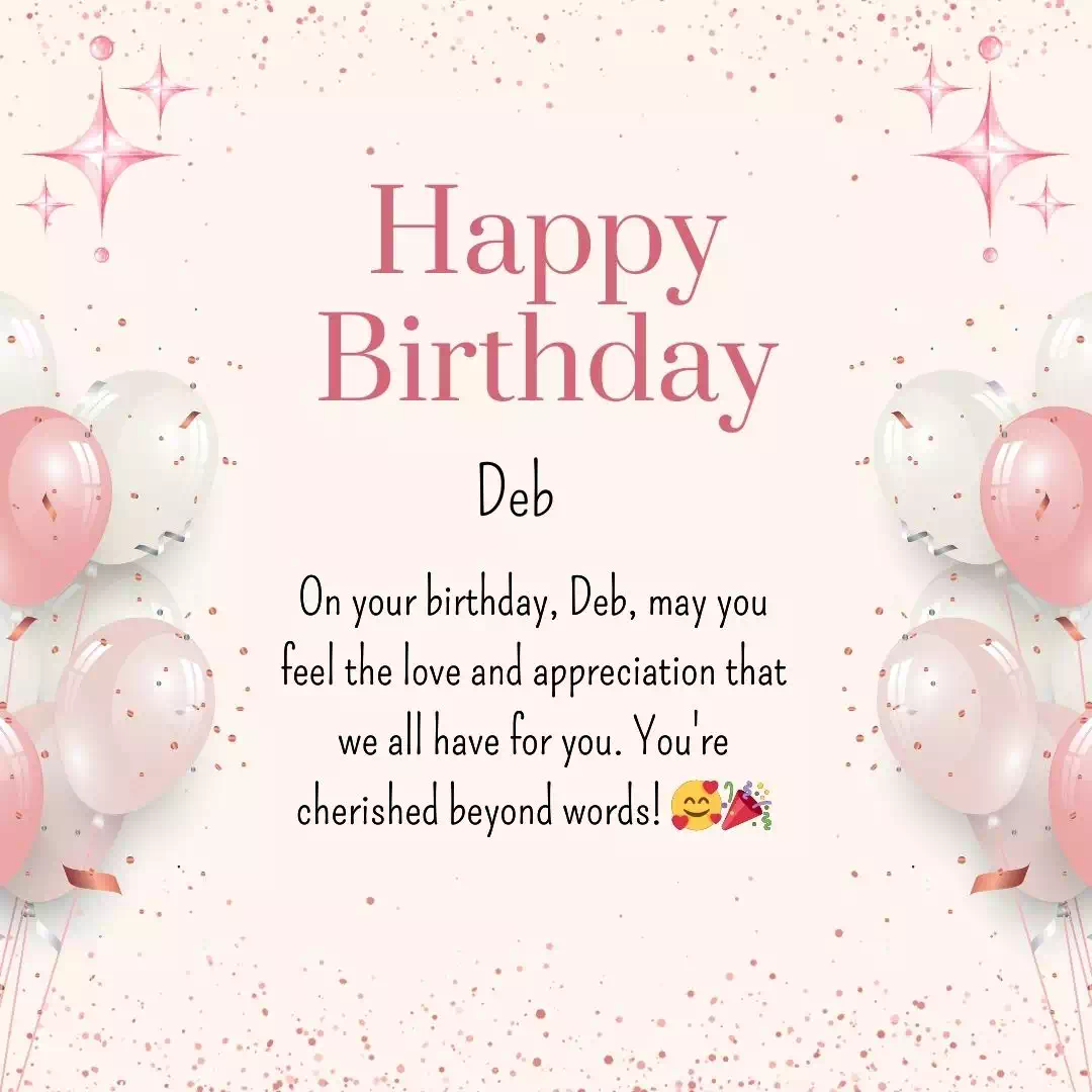 Happy Birthday deb Cake Images Heartfelt Wishes and Quotes 17