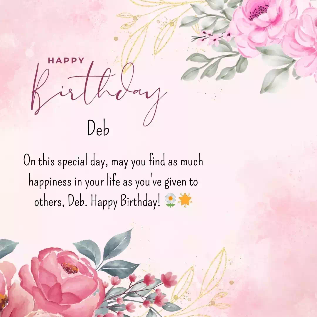 Happy Birthday deb Cake Images Heartfelt Wishes and Quotes 20