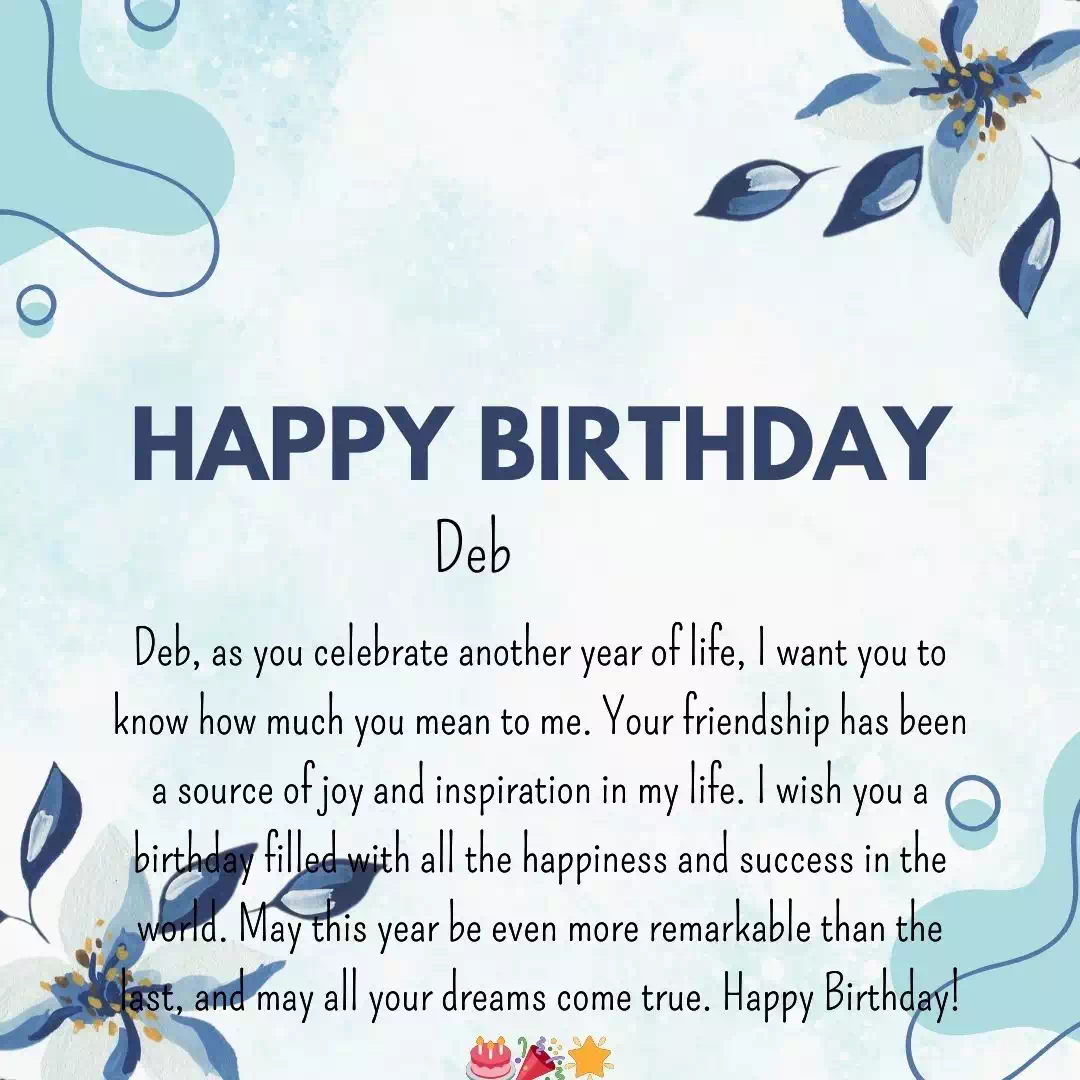 Happy Birthday deb Cake Images Heartfelt Wishes and Quotes 26