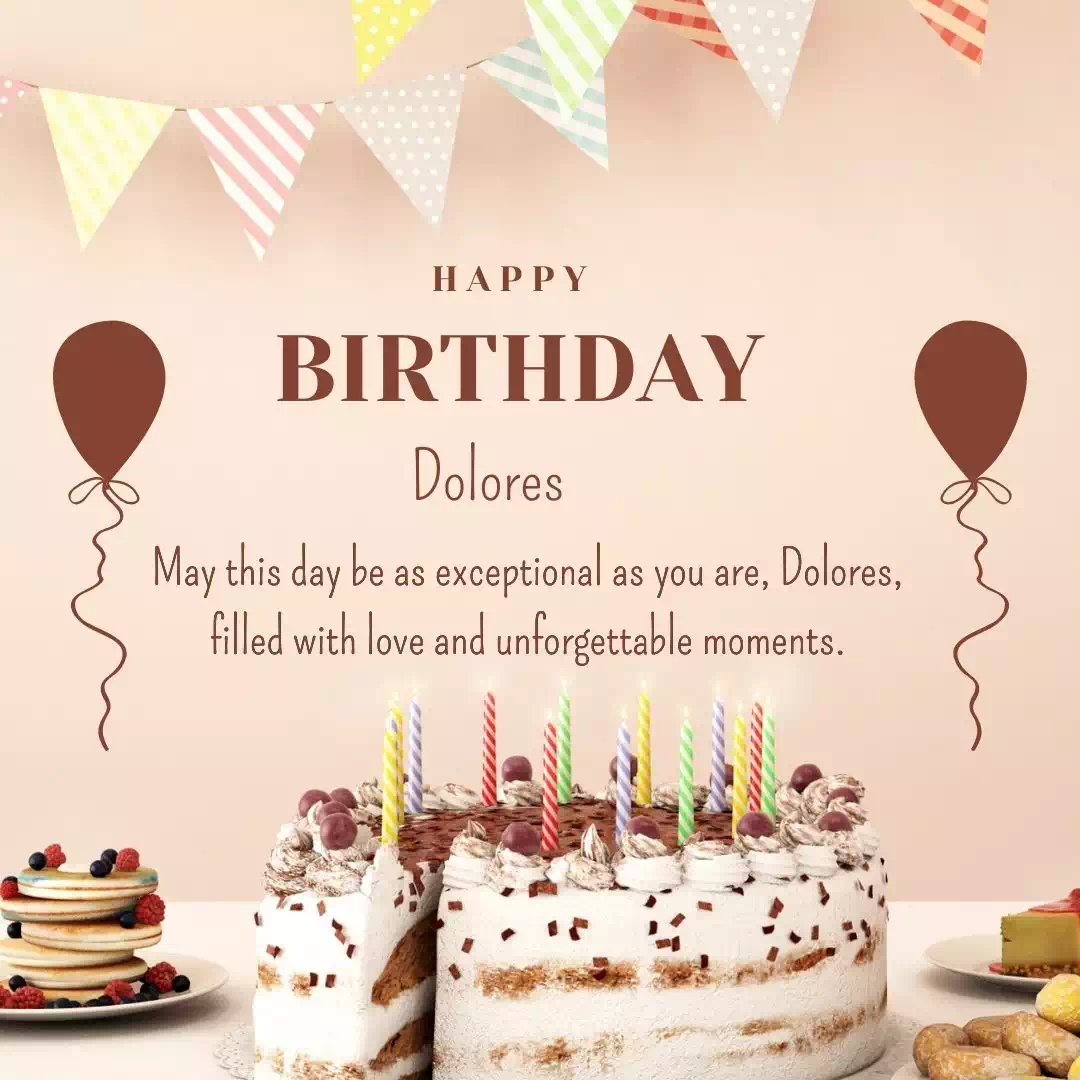 Happy Birthday dolores Cake Images Heartfelt Wishes and Quotes 21