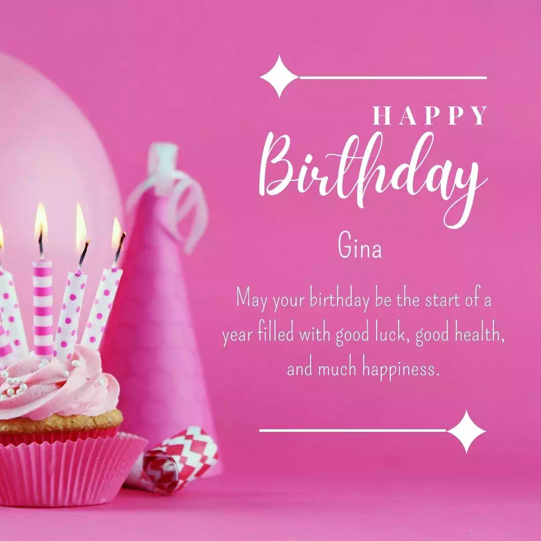 Happy Birthday gina Cake Images Heartfelt Wishes and Quotes 23