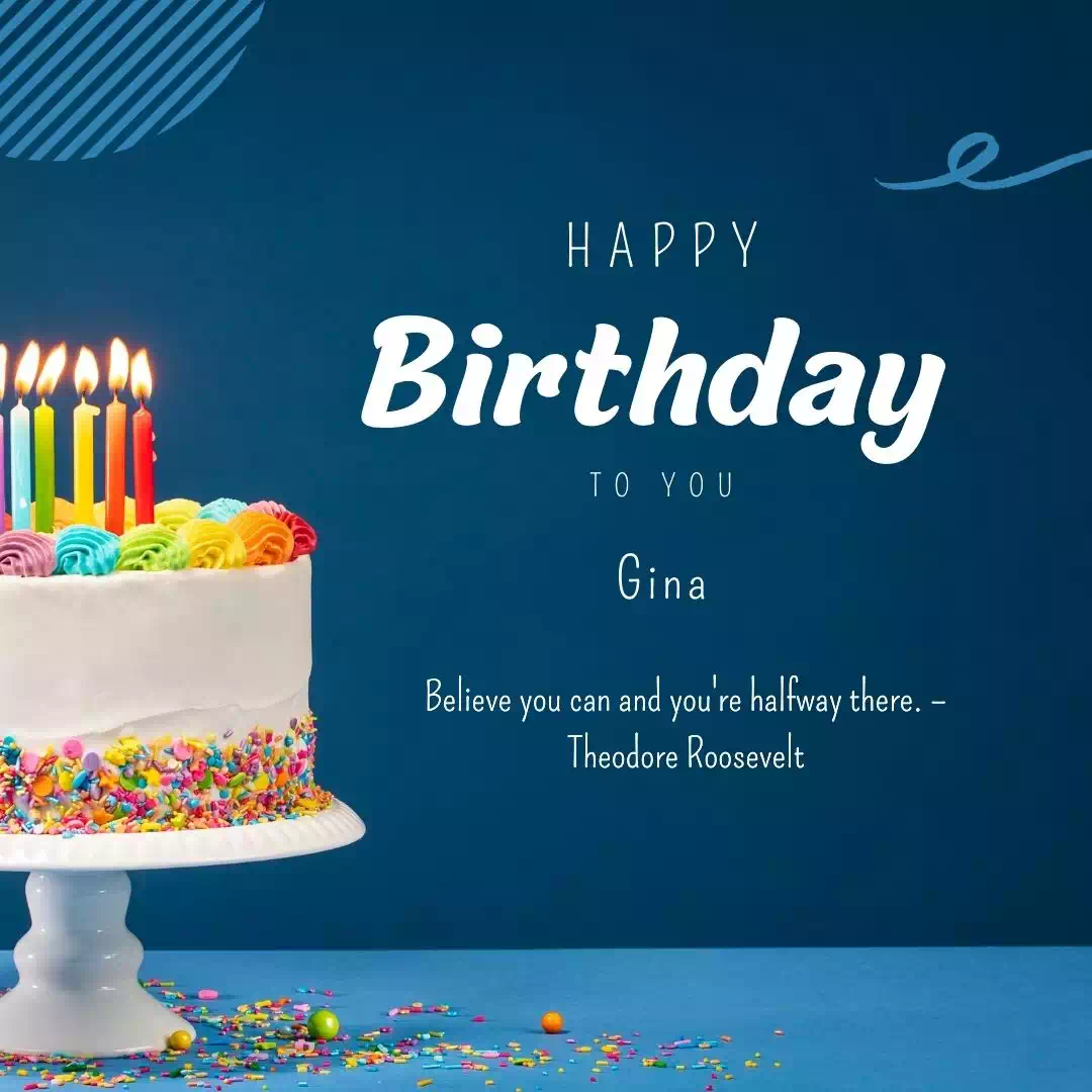 Happy Birthday gina Cake Images Heartfelt Wishes and Quotes 5