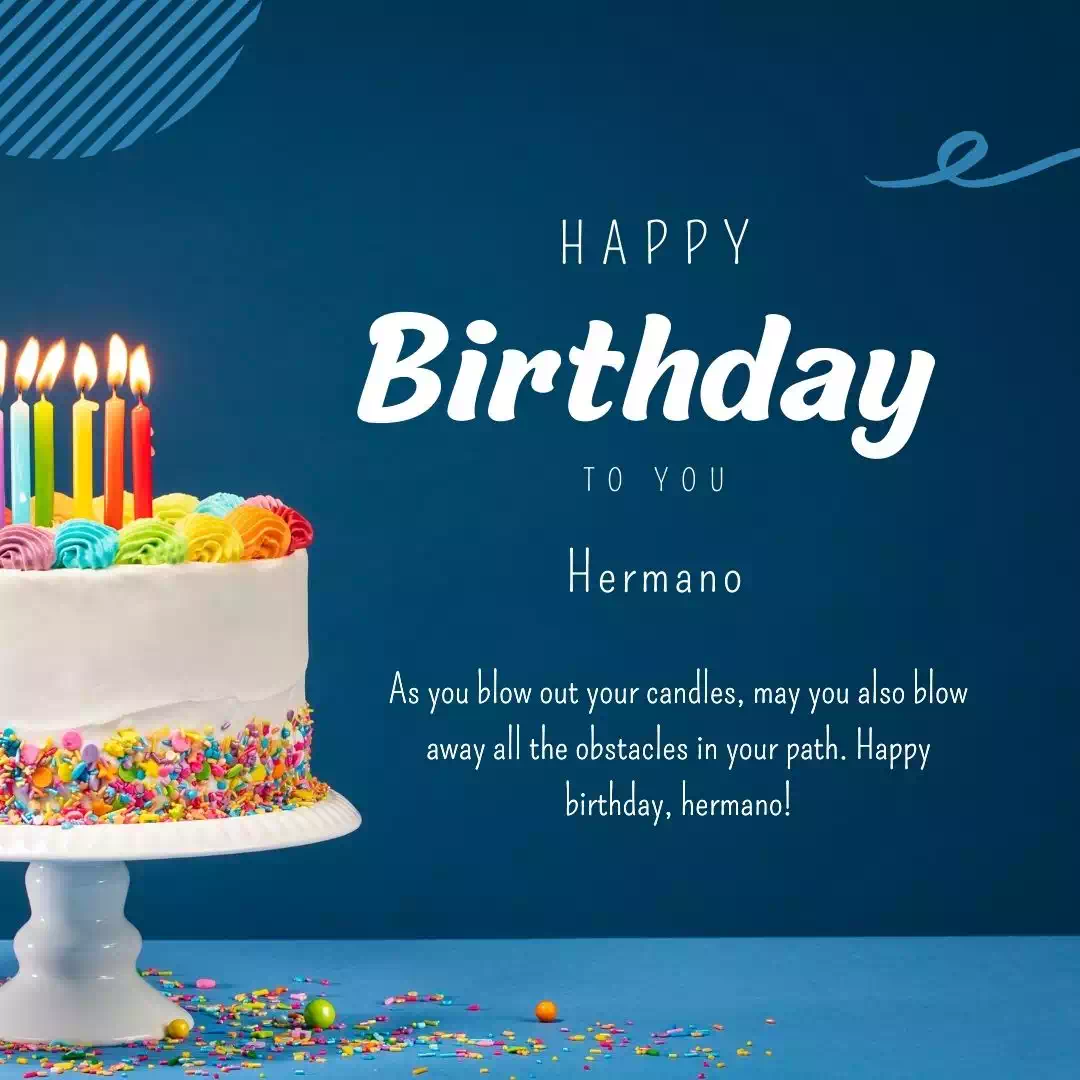 Happy Birthday hermano Cake Images Heartfelt Wishes and Quotes 5