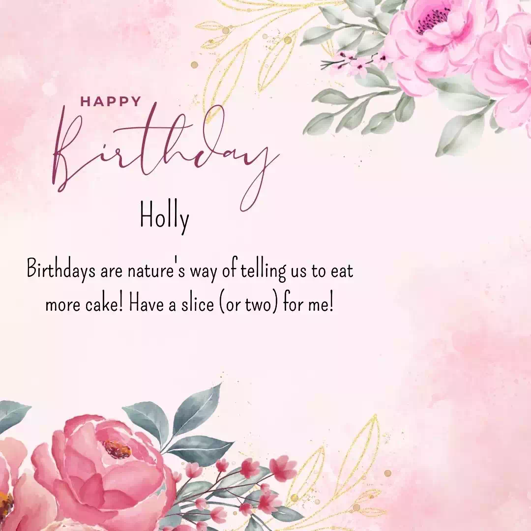 Happy Birthday holly Cake Images Heartfelt Wishes and Quotes 20