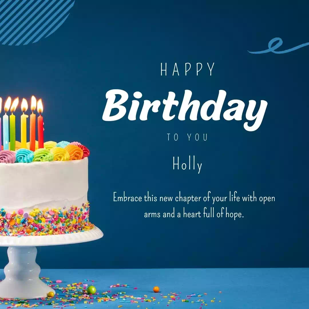 Happy Birthday holly Cake Images Heartfelt Wishes and Quotes 5