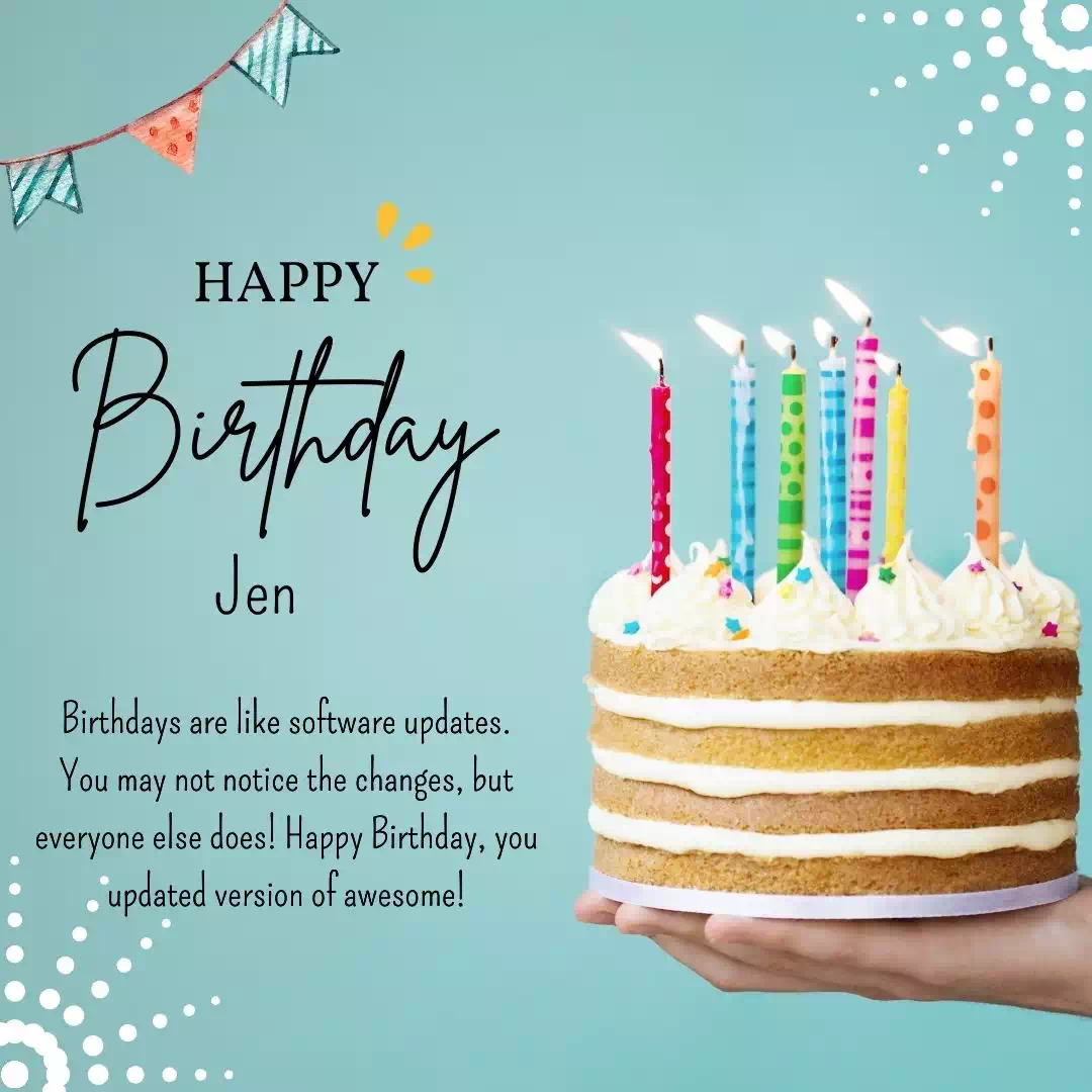 Happy Birthday jen Cake Images Heartfelt Wishes and Quotes 15