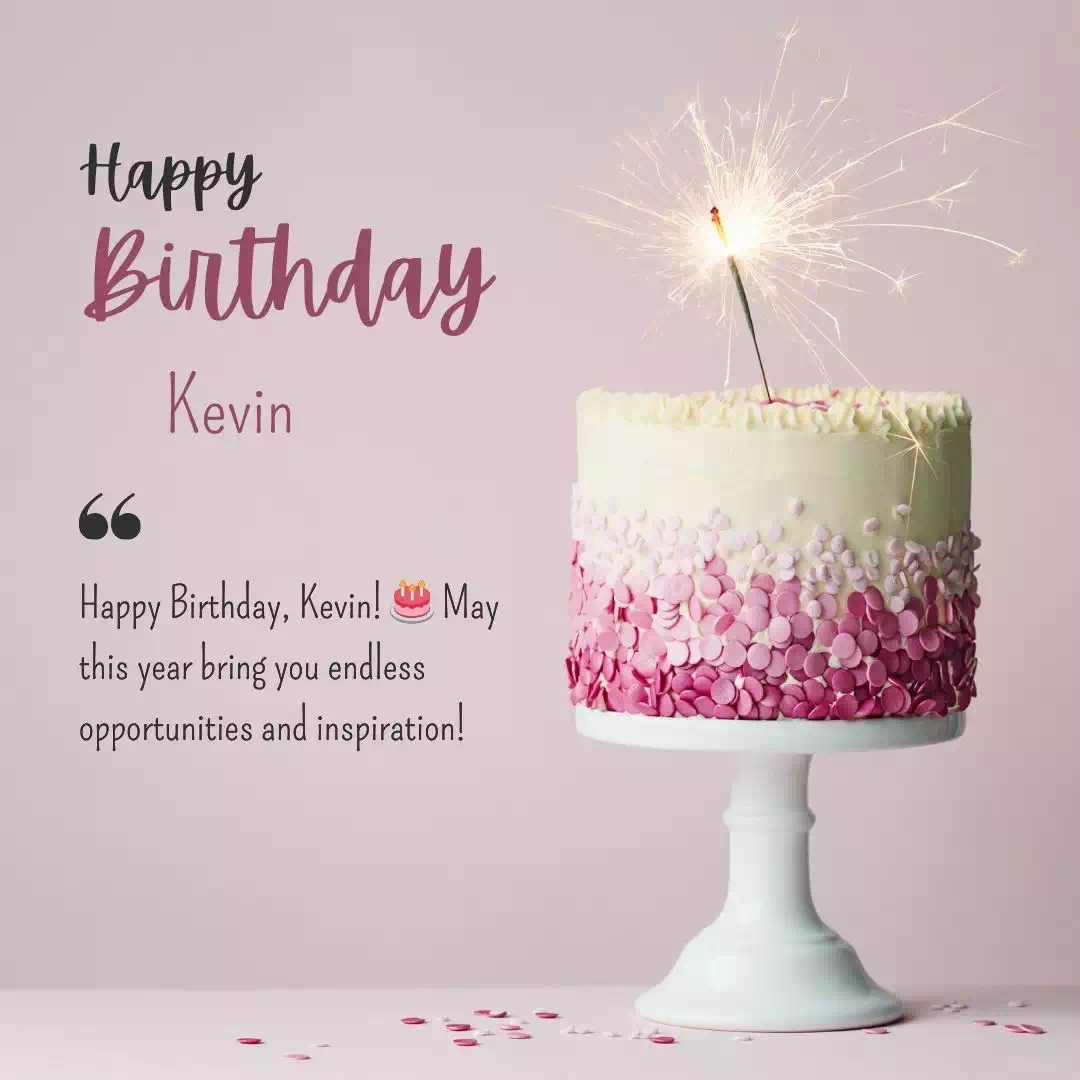 Happy Birthday kevin Cake Images Heartfelt Wishes and Quotes 1