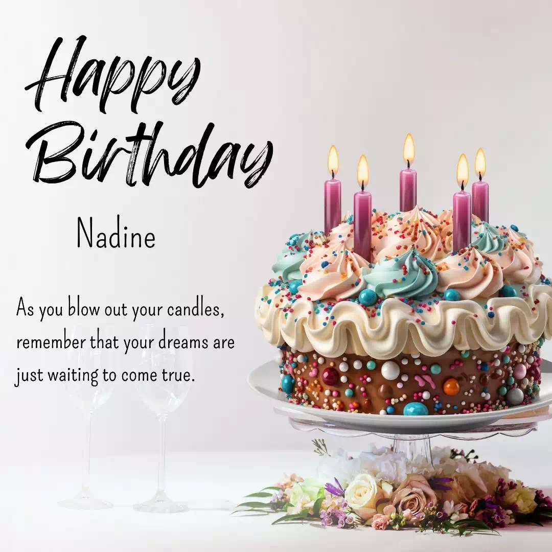 Happy Birthday nadine Cake Images Heartfelt Wishes and Quotes 2