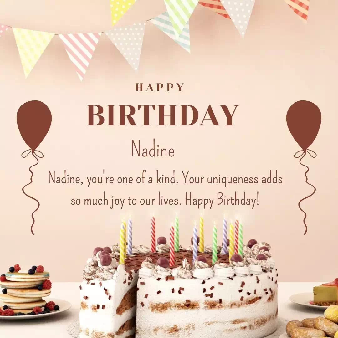 Happy Birthday nadine Cake Images Heartfelt Wishes and Quotes 21