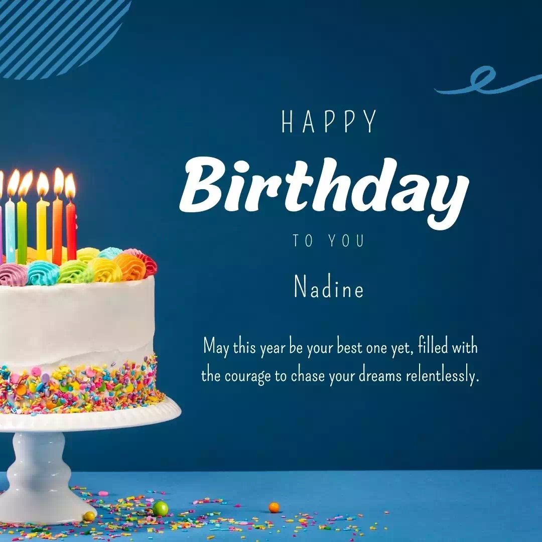 Happy Birthday nadine Cake Images Heartfelt Wishes and Quotes 5