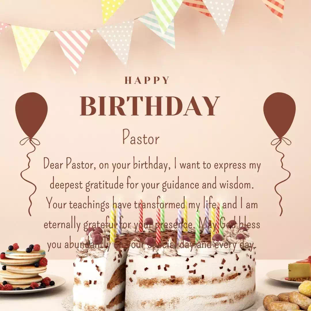 Happy Birthday pastor Cake Images Heartfelt Wishes and Quotes 21