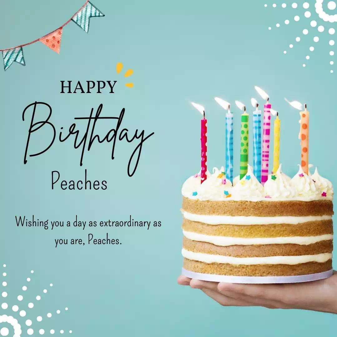 Happy Birthday peaches Cake Images Heartfelt Wishes and Quotes 15