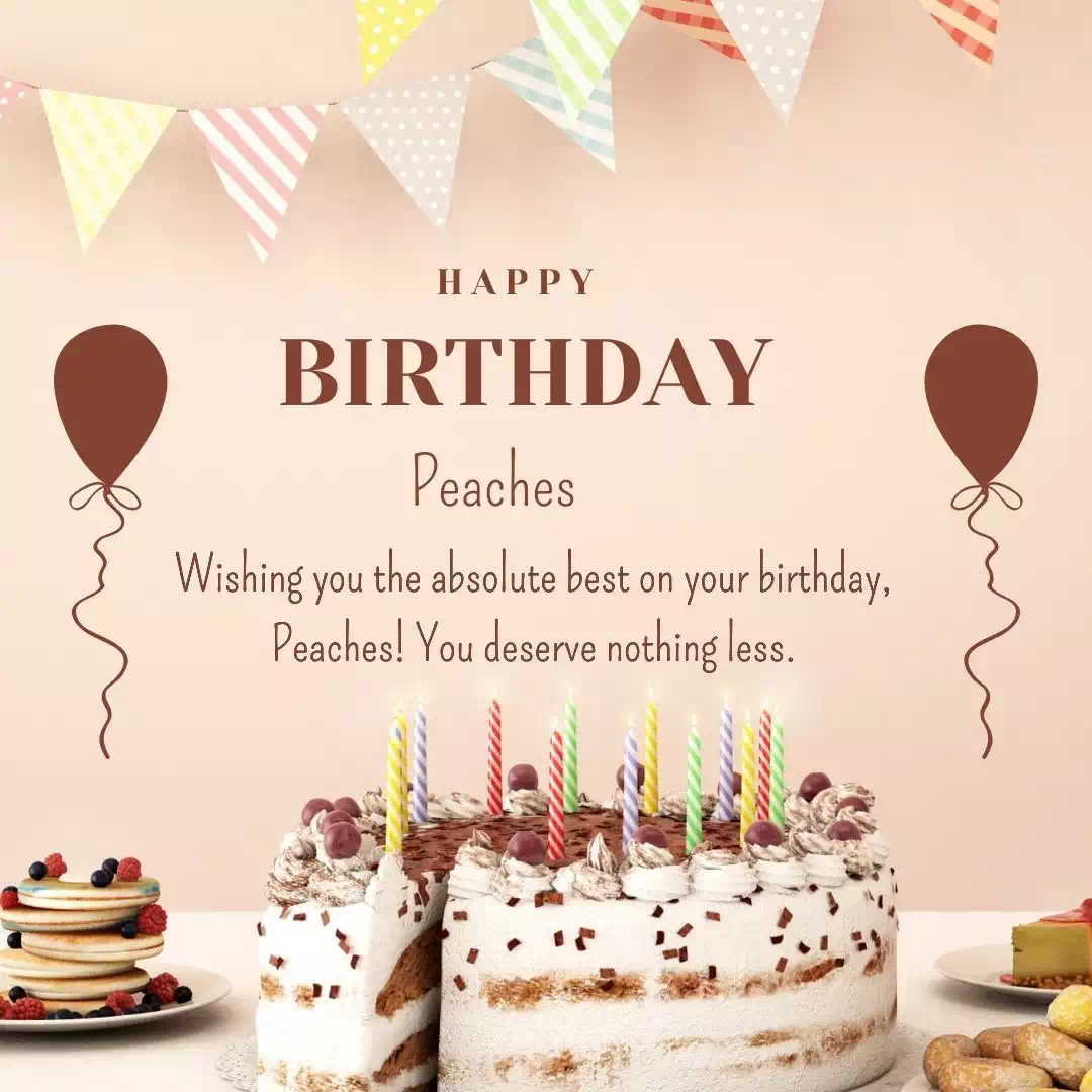 Happy Birthday peaches Cake Images Heartfelt Wishes and Quotes 21