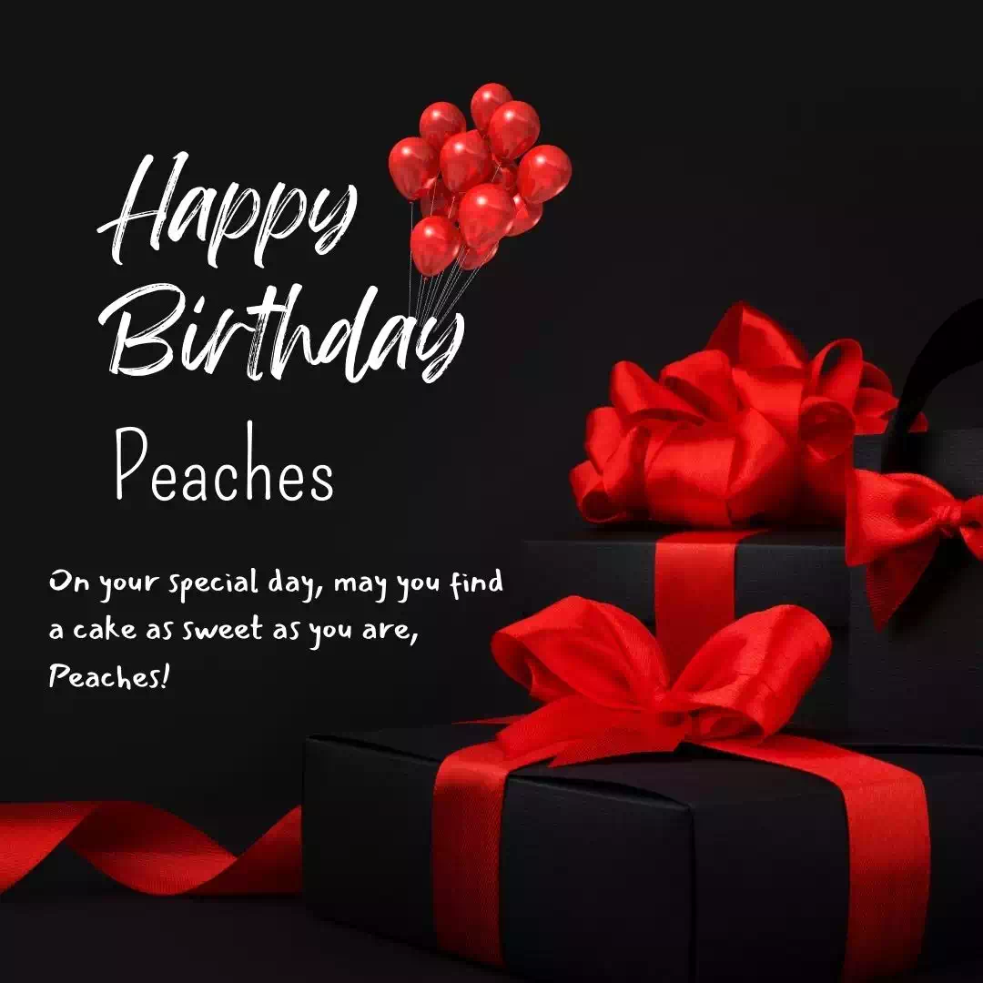 Happy Birthday peaches Cake Images Heartfelt Wishes and Quotes 7
