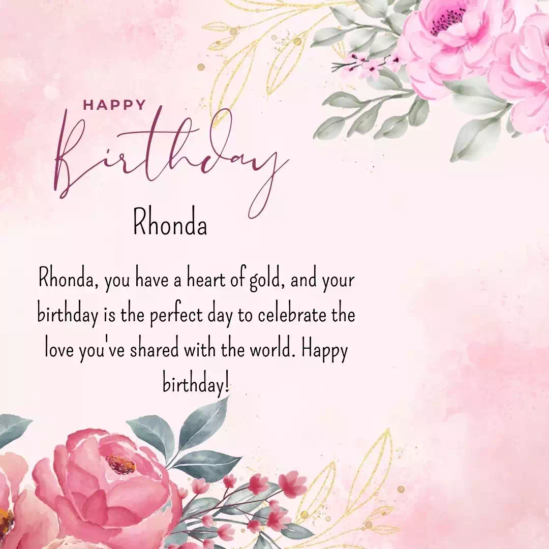 Happy Birthday rhonda Cake Images Heartfelt Wishes and Quotes 20