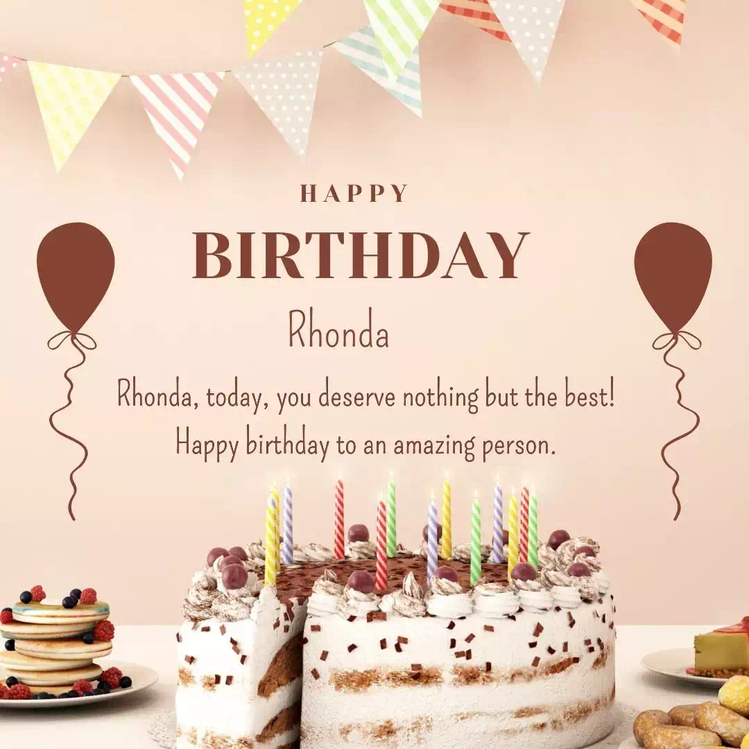 Happy Birthday rhonda Cake Images Heartfelt Wishes and Quotes 21