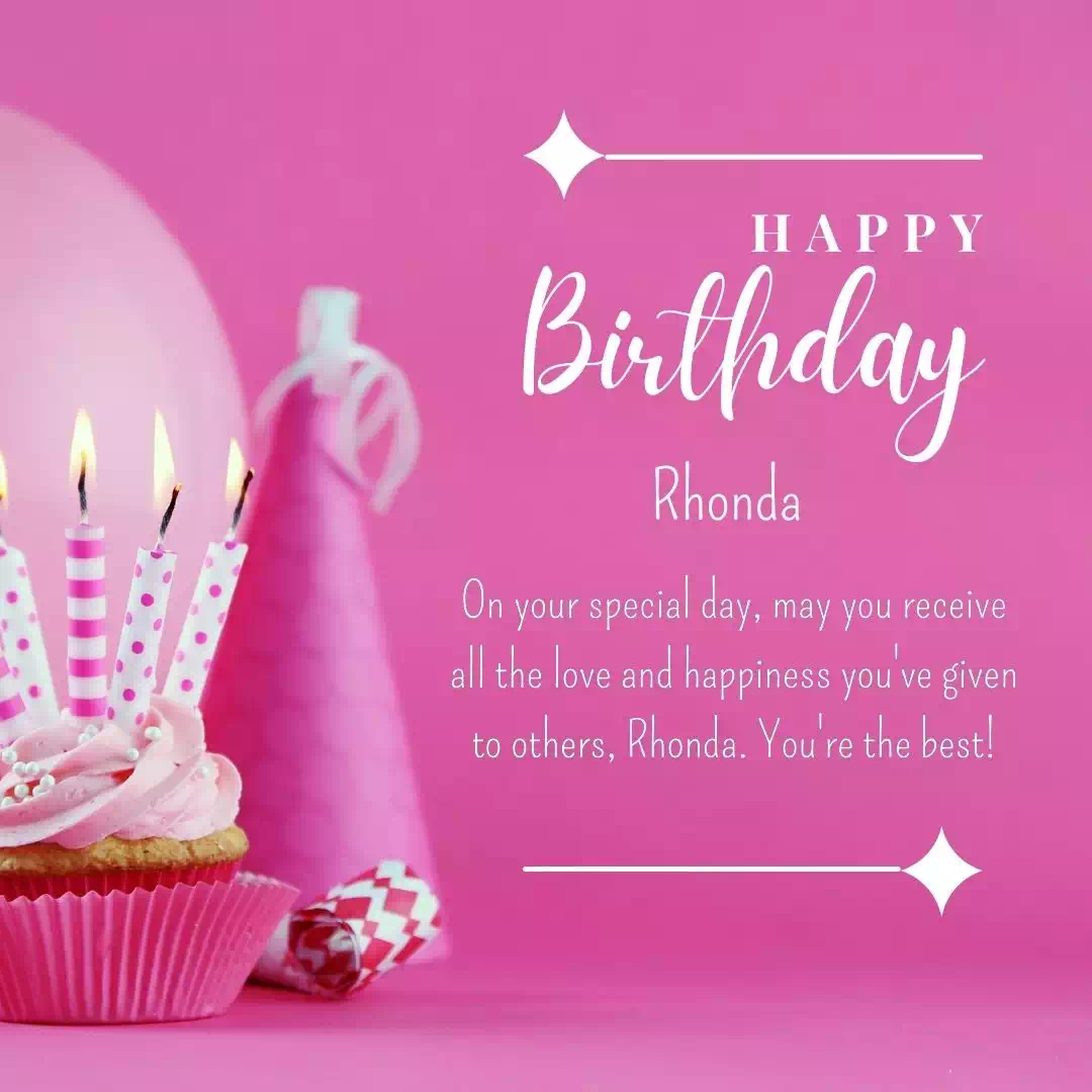 Happy Birthday rhonda Cake Images Heartfelt Wishes and Quotes 23