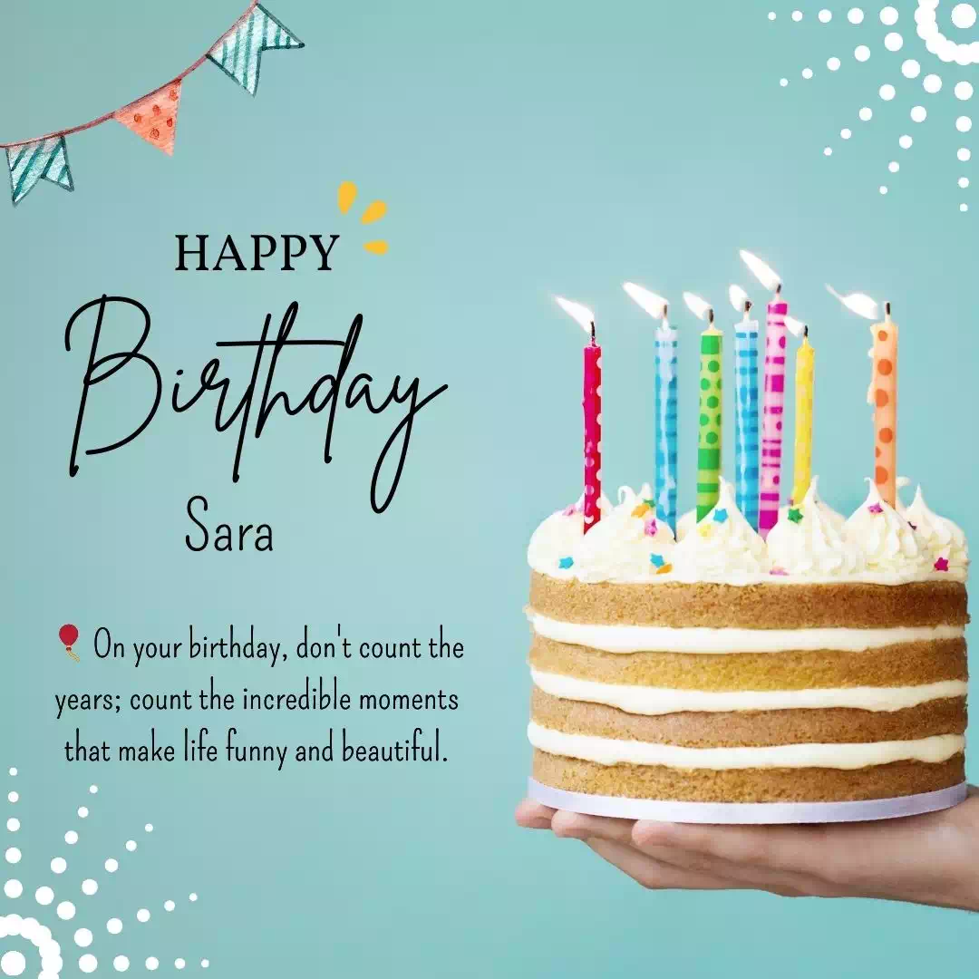 Happy Birthday sara Cake Images Heartfelt Wishes and Quotes 15