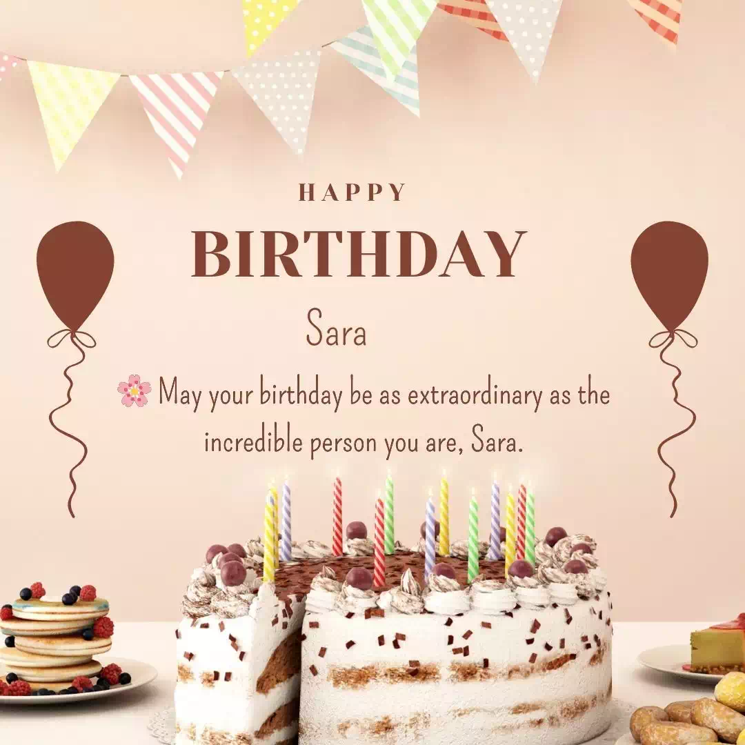 Happy Birthday sara Cake Images Heartfelt Wishes and Quotes 21
