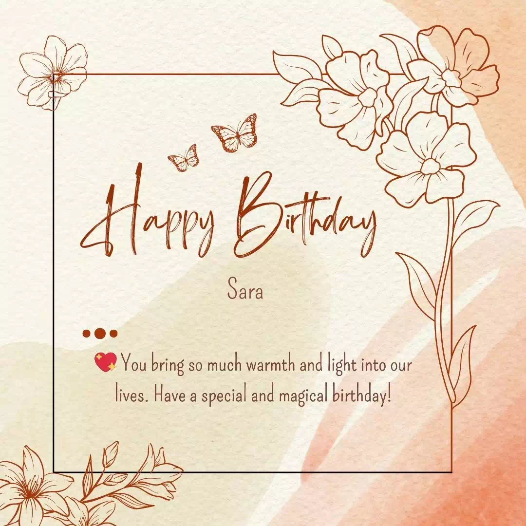 Happy Birthday sara Cake Images Heartfelt Wishes and Quotes 22