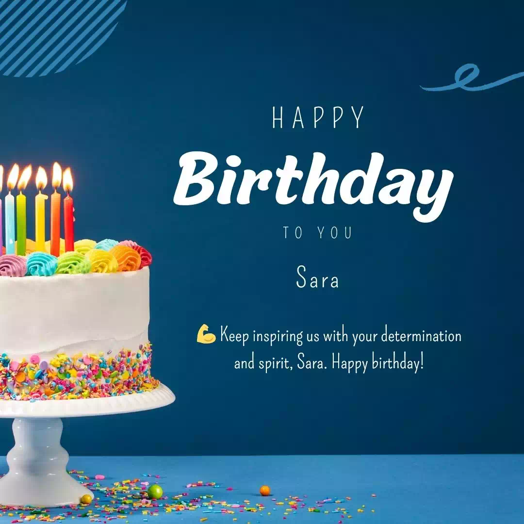 Happy Birthday sara Cake Images Heartfelt Wishes and Quotes 5