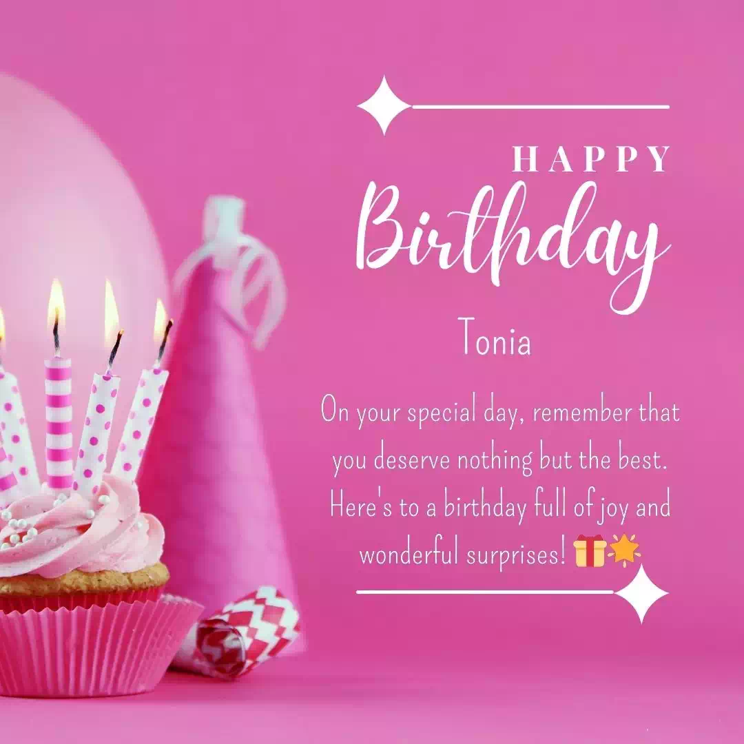 Happy Birthday tonia Cake Images Heartfelt Wishes and Quotes 23
