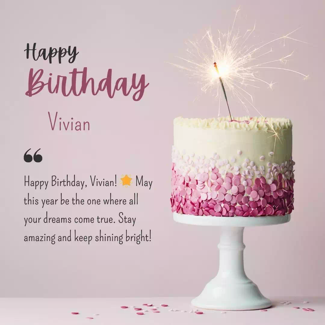 Happy Birthday vivian Cake Images Heartfelt Wishes and Quotes 1